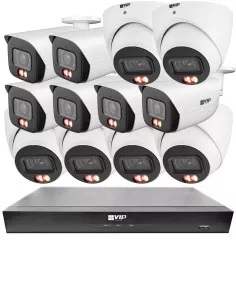 VIP Vision 8MP 8100 Series 16Ch AI IP NVR 4TB 6xBIRG + NKPRO-168106B6D