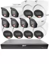 VIP Vision 8MP 8100 Series 16Ch AI IP NVR 4TB 6xBIRG + 6xDIRG Fixed Lens Cameras (16x12)