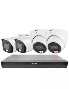VIP Vision 6MP AI 6200 Series 8Ch IP NVR 2TB 4x 24/7 Colour NKPRO-86202D2B