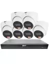 VIP Vision 6MP AI 6200 Series 8Ch IP NVR 2TB 6xDIRG 24/7 Colour Dome Cameras - Advanced AI CCTV
