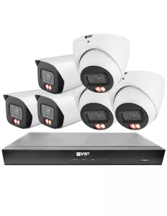 VIP Vision 6MP AI 6200 Series 8Ch IP NVR 2TB 6x 24/7 Colour NKPRO-86203D3B