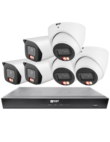 VIP Vision 6MP AI 6200 Series 8Ch IP NVR 2TB 6x NKPRO-86203D3B