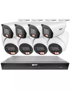 VIP Vision 6MP AI 6200 Series 8Ch IP NVR 2TB 8x 24/7 Colour NKPRO-86204D4B