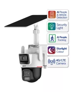VIP Vision Specialist AI Series Solar 4MP HD 4G VSIPSLR-3P3F 2