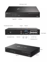 TP-LINK VIGI 8Ch PoE+ NVR Kit with 6× 4MP Full-Col Turrets & 2TB - NK8MP-T6425-2T (8x6)