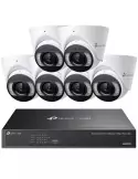 TP-LINK VIGI 8Ch PoE+ NVR Kit with 6× 4MP Full-Col Turrets & 2TB - NK8MP-T6425-2T (8x6)