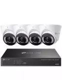 TP‑Link VIGI 4Ch PoE+ NVR Kit with 4× 4MP Turrets & 2TB - NK4P-T4425-2T (4x4)