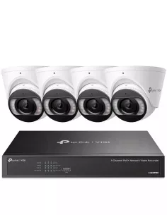 TP‑Link VIGI 4Ch PoE+ NVR Kit with 4× 4MP Turrets & 2TB - VIGI-NK4P-T4425-2T