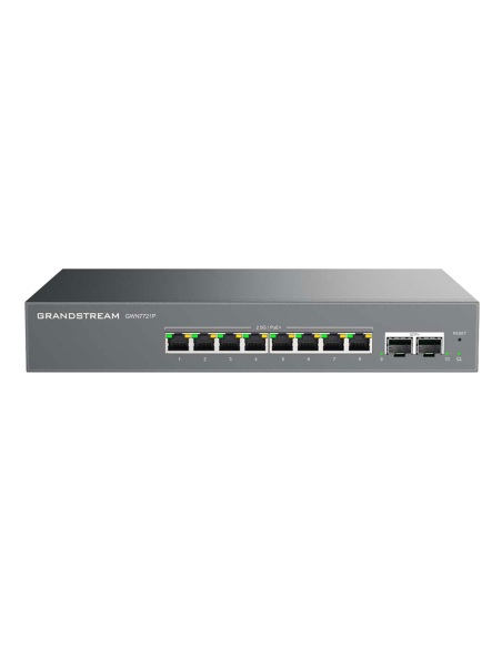LAYER 2-LITE MANAGED MULTI-GIG SWITCH 8 X 2.5 GIGE 2 X 10G SFP 8 X POE/POE