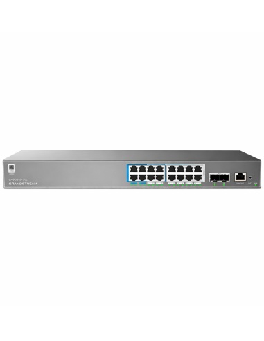 Grandstream 16-Port PoE+ Managed Switch 2×10Gb GR-GWN7802PPRO