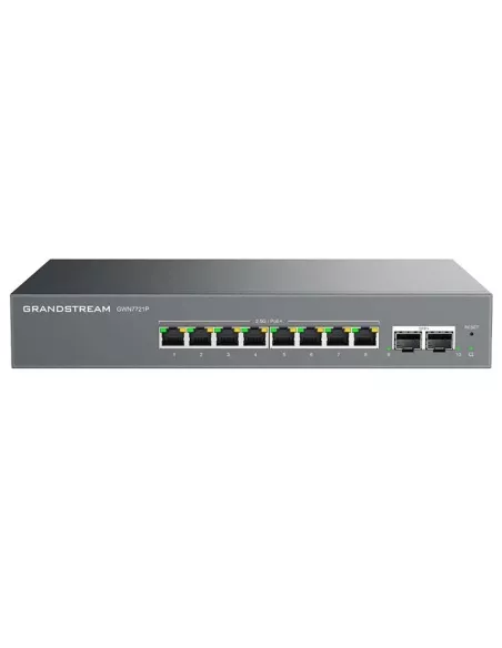 Grandstream 8-Port Multi-Gig PoE Switch 10Gb SFP+ GR-GWN7721P