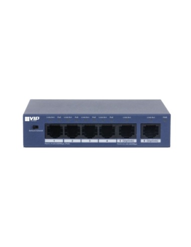 VIP Vision Unmanaged 4-Port PoE Switch with VSPOE-SWA4U