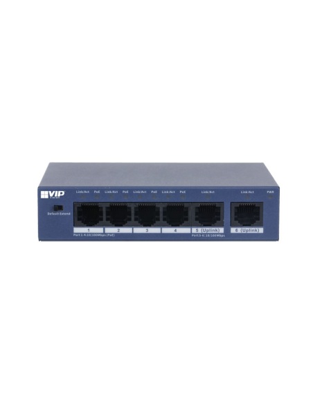VIP Vision Unmanaged 4-Port PoE Switch with VSPOE-SWA4U