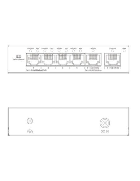 VIP Vision Unmanaged 4-Port PoE Switch with VSPOE-SWA4U