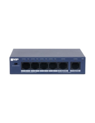 VIP Vision Unmanaged Gigabit 4-Port PoE Switch VSPOE-SWB4U