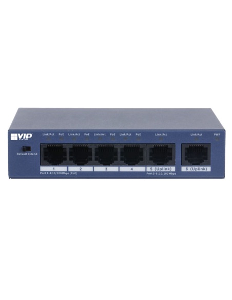 VIP Vision Unmanaged 4-Port PoE Switch with VSPOE-SWA4U
