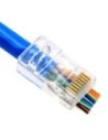 Pass-Through RJ45 Connector for CAT6 Cable - 100pc Jar