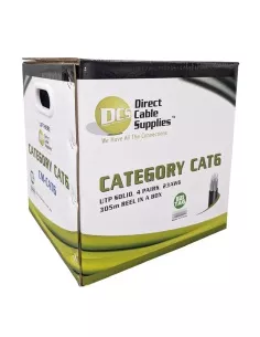 CAT6 Solid Core Cable Unshielded, 23AWG (Blue) - 305m Reel CAT6-D571B