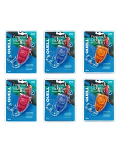 Quell 3 Pack Personal Alarms Blue/Orange/Red Combination