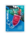 Quell Personal Panic Alarm 6 Pack with LED Flashlight - 100dB Siren - 2 Red, 2 Blue, 2 Orange