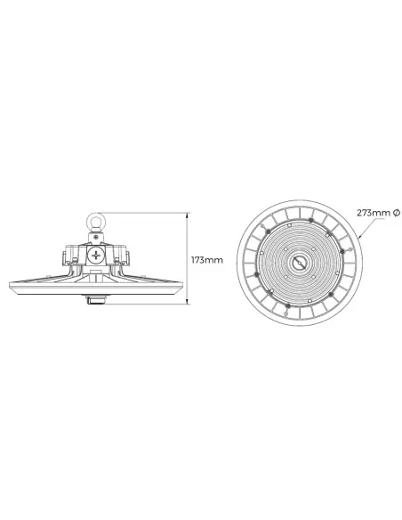 RapidLed 120w, 96w & 72w Selectable Hi Bay IP65 R3117