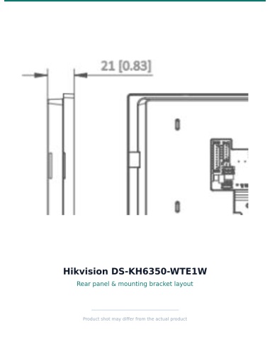 DS-KH6350-WTE1W — rear panel with mounting bracket points