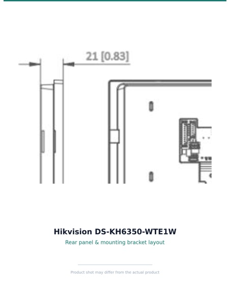DS-KH6350-WTE1W — rear panel with mounting bracket points