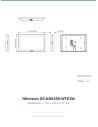 DS-KH6350-WTE1W — technical dimensions drawing (front / side / back, mm / inch)