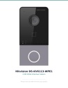 Hikvision DS-KV6113-WPE1 — front view, 2 MP HD camera and integrated Mifare reader