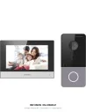 Hikvision DS-KIS603-P IP video intercom kit — DS-KV6113-WPE1 villa door station paired with DS-KH6320-WTE1 7-inch indoor monitor