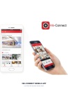 Hik-Connect mobile app paired with Hikvision DS-KIS603-P — live view, two-way talk and remote door unlock from anywhere