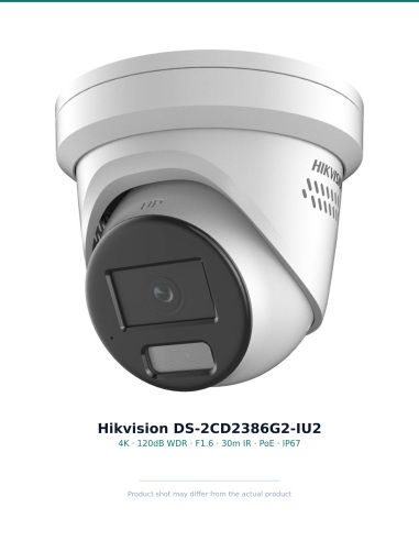 Hikvision DS-2CD2386G2-IU2 — 4K spec line card, IP67