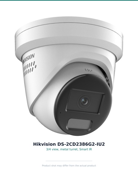 Hikvision DS-2CD2386G2-IU2 — 3/4 turret, Smart IR
