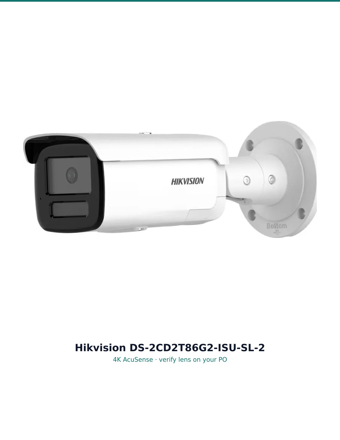 Hikvision DS-2CD2T86G2-ISU/SL-2(2.8mm)(C) — dimensions / reference