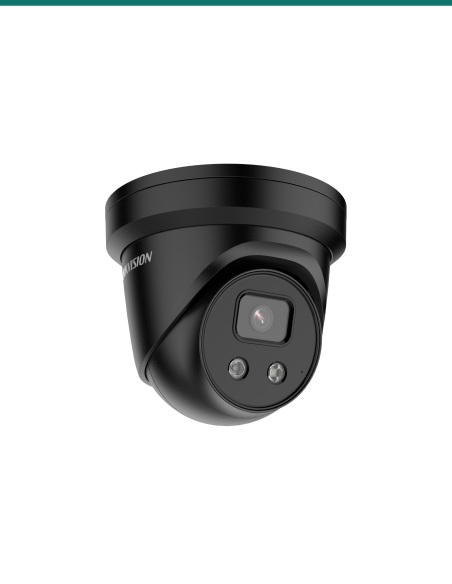 Hikvision DS-2CD2386G2-ISU/SL (BLACK) — 8 MP 4K AcuSense turret, 2.8 mm