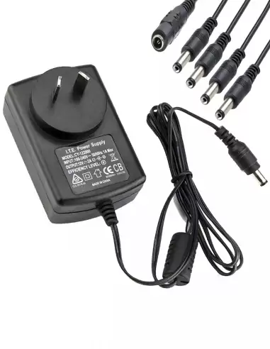 Swann Power Supply + 4-Way Splitter (12V 2A SR-PSU-12v2A-4S