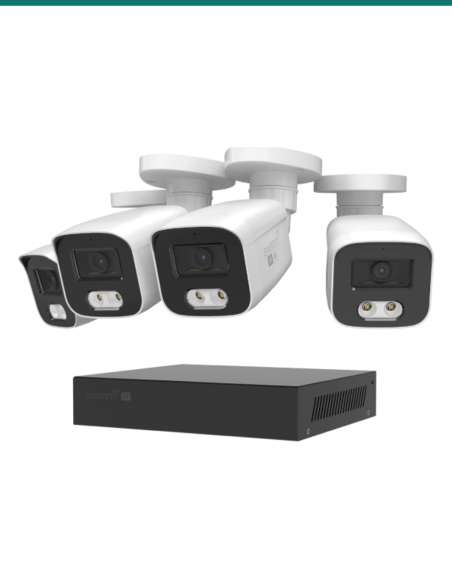 Swann EliteX 6K/12MP NVR Security System with 4 Bullet Cameras — SWNVK-8EX412MPB
