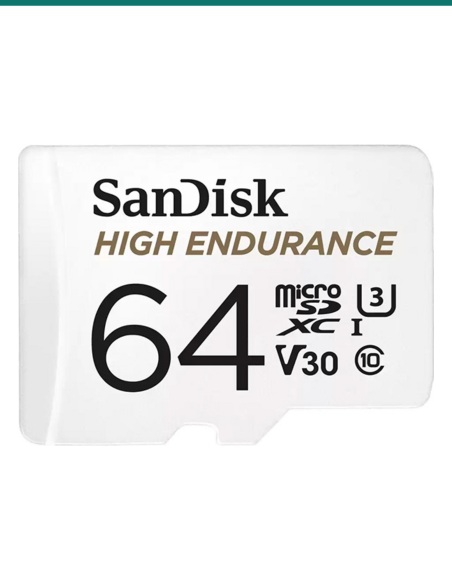 SanDisk High Endurance Surveillance MicroSD Card 64GB — MICROSD64GBHE