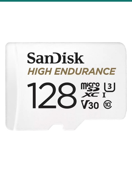 Sandisk microSD card 128GB high endurance UHS-I — MICROSD128GBHE