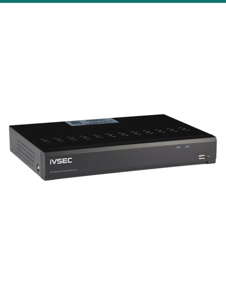 IVSEC 8CH 12MP PoE NVR (1-Bay) — IVNR308XD