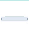 Rapid LED R3541-TRI 600mm IP65 11W/20W Tri-CCT LED Batten (Tridonic) — detail