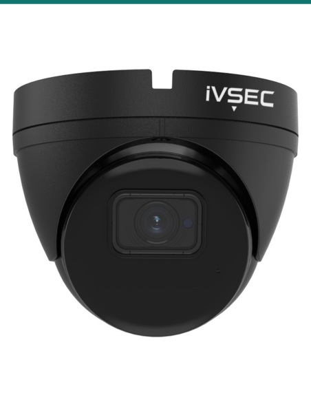 IVSEC 8MP 4K Ultra HD Sony Sensor 30m Night-Vision Audio Dome Security Camera - IVNC323XD-BLK
