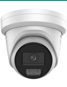 Hikvision DS-2CD2387G3-LIS2UY/SL — 8 MP ColorVu turret, white housing, front view