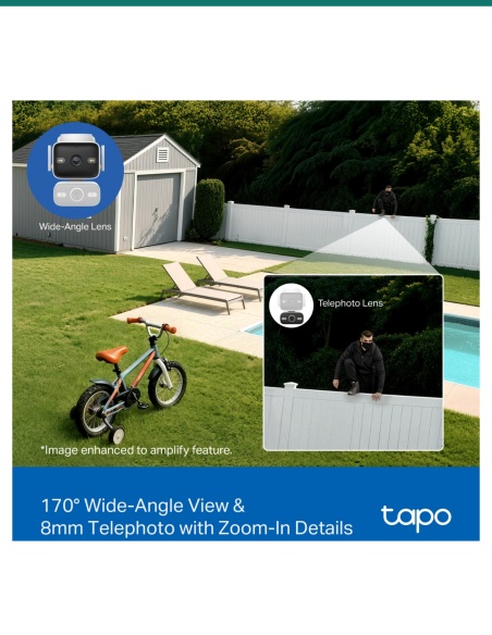 TP-Link Tapo C575D Outdoor Dual Lens Pan/Tilt Security Camera TP-Link Tapo C575D Outdoor Dual Lens Pan/Tilt Security Camera