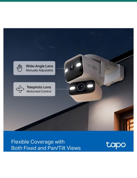 TP-Link Tapo C575D Outdoor Dual Lens Pan/Tilt Security Camera TP-Link Tapo C575D Outdoor Dual Lens Pan/Tilt Security Camera