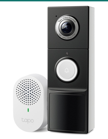 TP-Link Tapo D235 Video Doorbell Camera (2K 5MP)