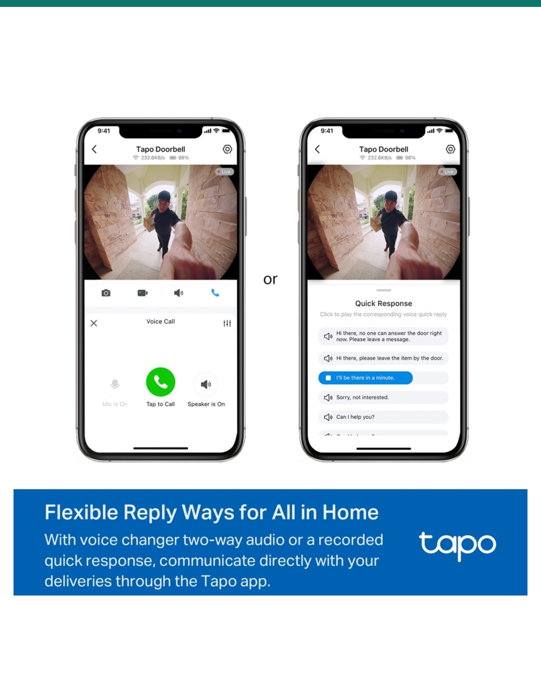 TP-Link Tapo D235 Video Doorbell Camera (2K 5MP)