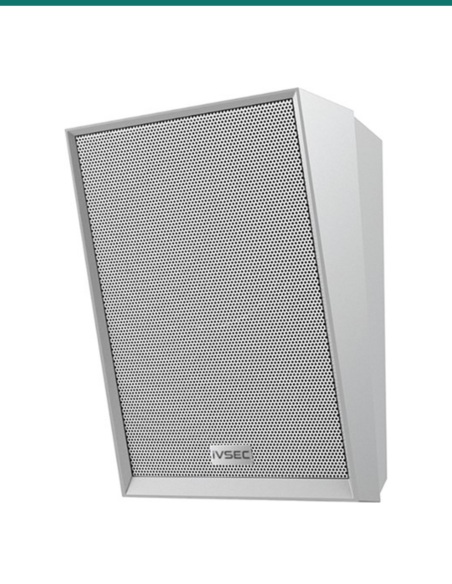 IVSEC 15W SIP White Wall Speaker with Mic — IVNS200YA