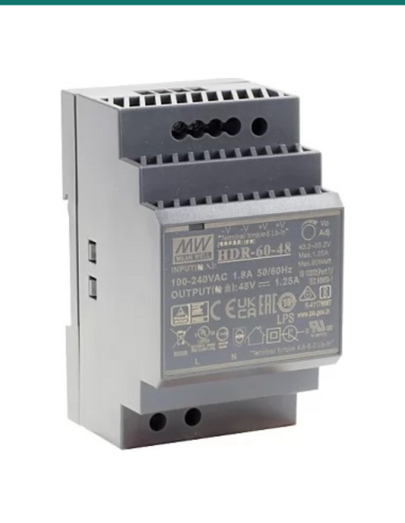 Akuvox Power supply unit for 2-wire IP intercom — AK-HDR-60-SPEC