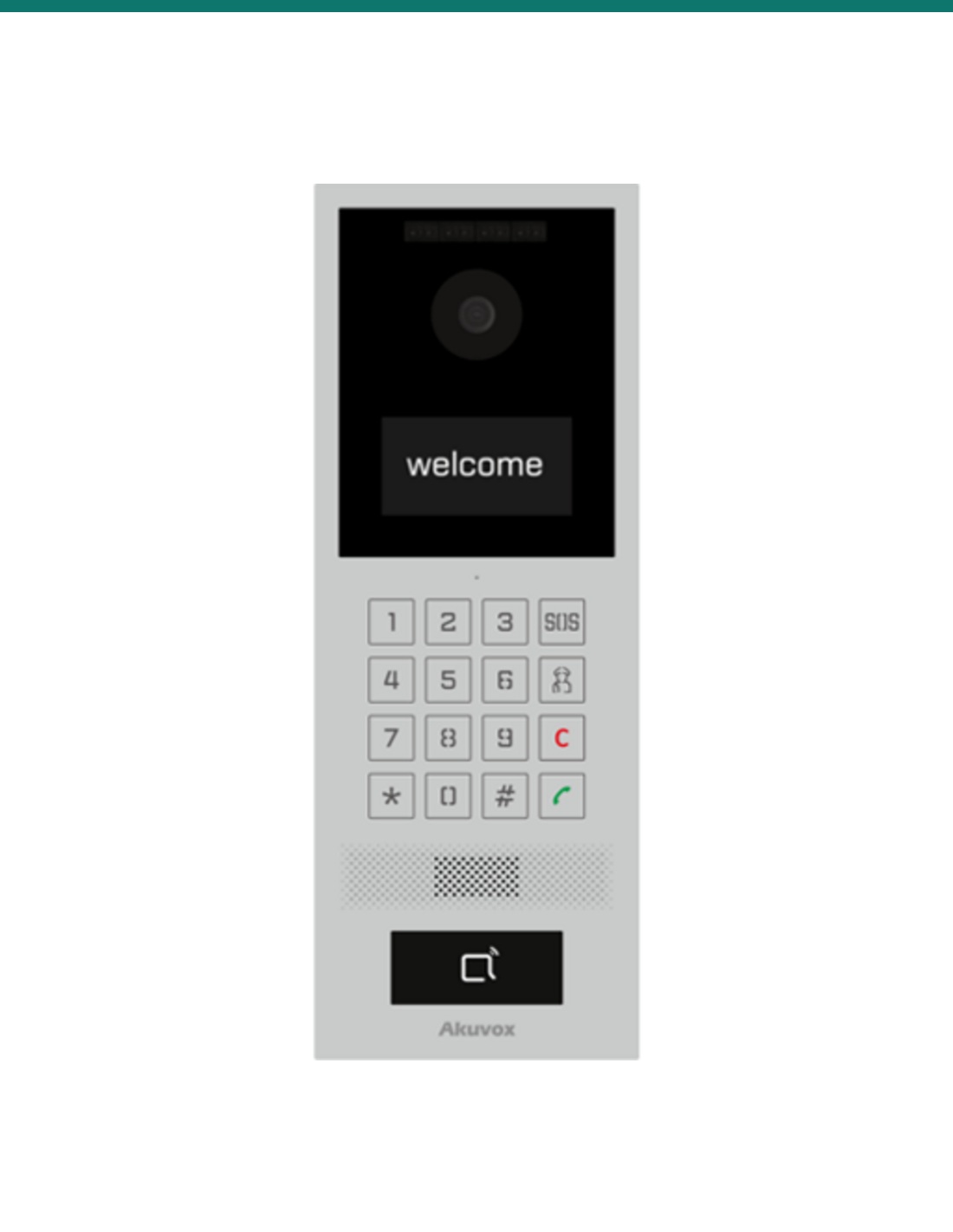 Akuvox SIP intercom with keypad and rf card reader — AK-S532